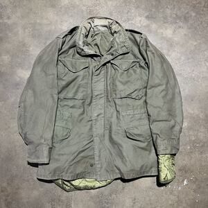 Vintage 70s Vietnam War M65 OG107 Army Green Field Jacket